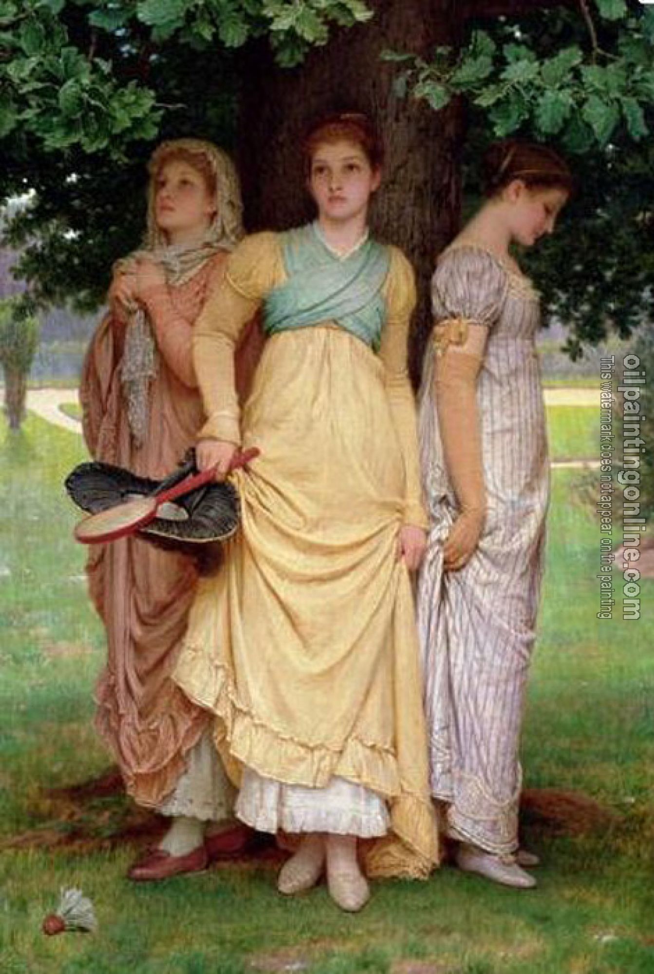 Charles Edward Perugini - A Summer Shower